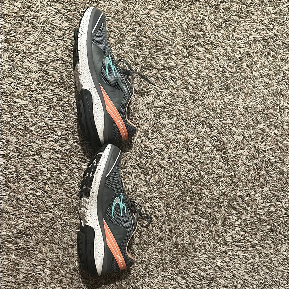 gdefy Gray and Orange Athletic Shoes